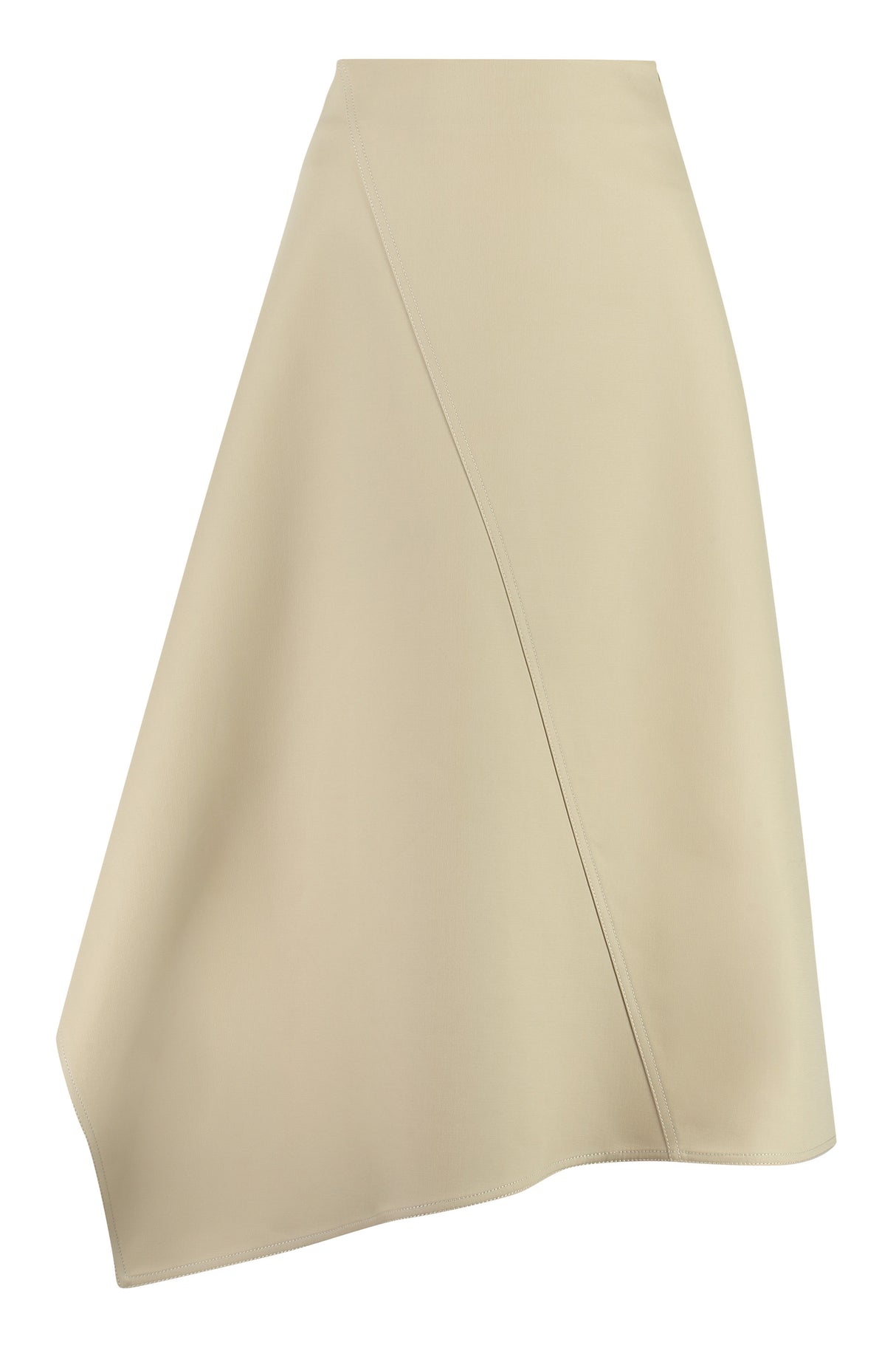 BOTTEGA VENETA Asymmetric Cotton Midi Skirt for Women