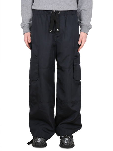 VERSACE Men's Cargo Pants with Elastic Waistband