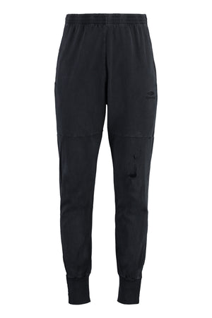 BALENCIAGA Men's Vintage Cotton Track Pants in Black - FW23 Collection