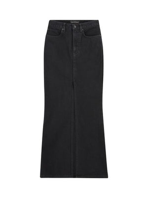 BALENCIAGA Elegant Black Denim Skirt for Women - FW23