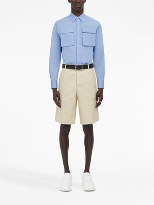 ALEXANDER MCQUEEN Sophisticated Beige Shorts for Men