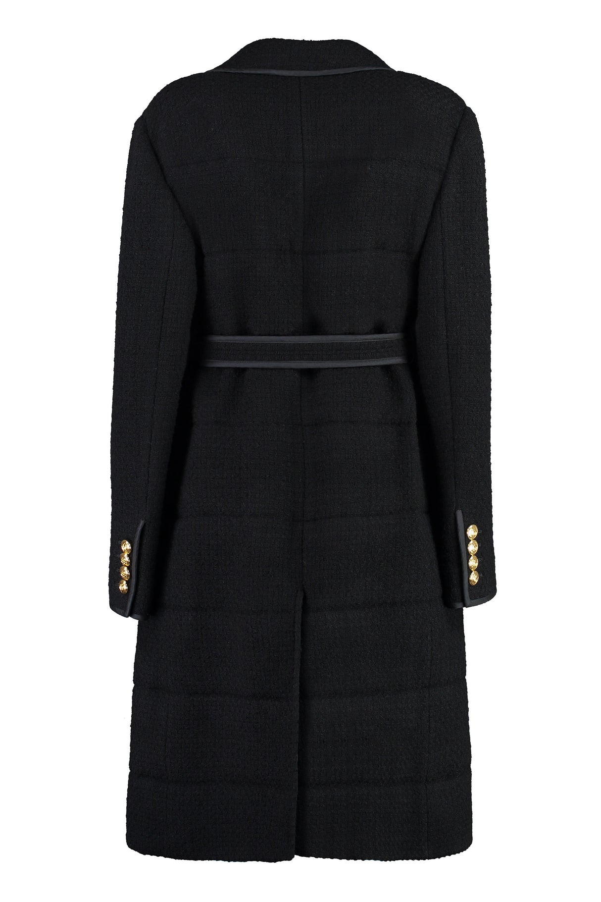 GUCCI Double-Breasted Wool Jacket with Coordinated Waist Belt for Women - FW23