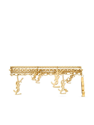 SAINT LAURENT Fashion Forward: Metallic Multistrand Bracelet for Women