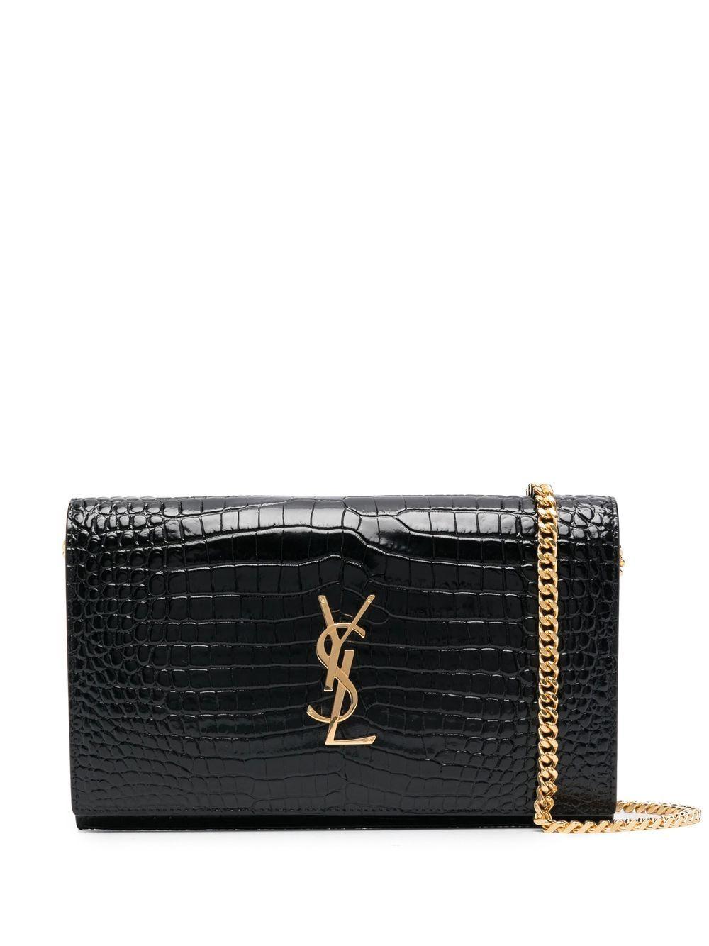 SAINT LAURENT Luxury Leather Logo Shoulder Bag for Women