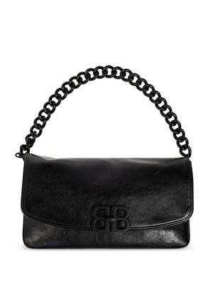 BALENCIAGA Soft Flap Handbag with BB Logo Chain - Women’s FW24 Collection