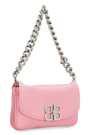 BALENCIAGA Soft Leather Crossbody Handbag | Flap Closure with Internal Zippered Pocket | Pink, FW23