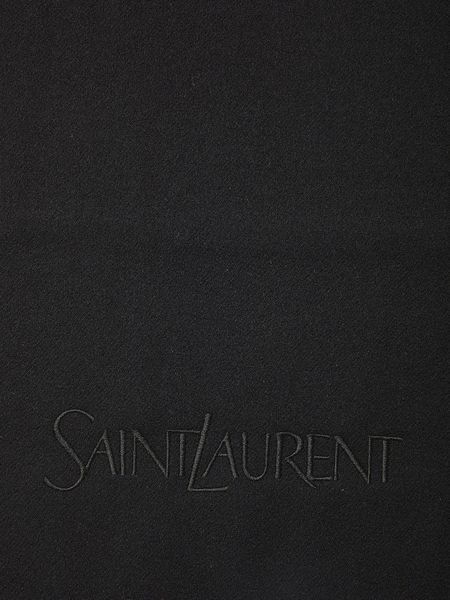 SAINT LAURENT Khăn choàng cashmere đen sang trọng