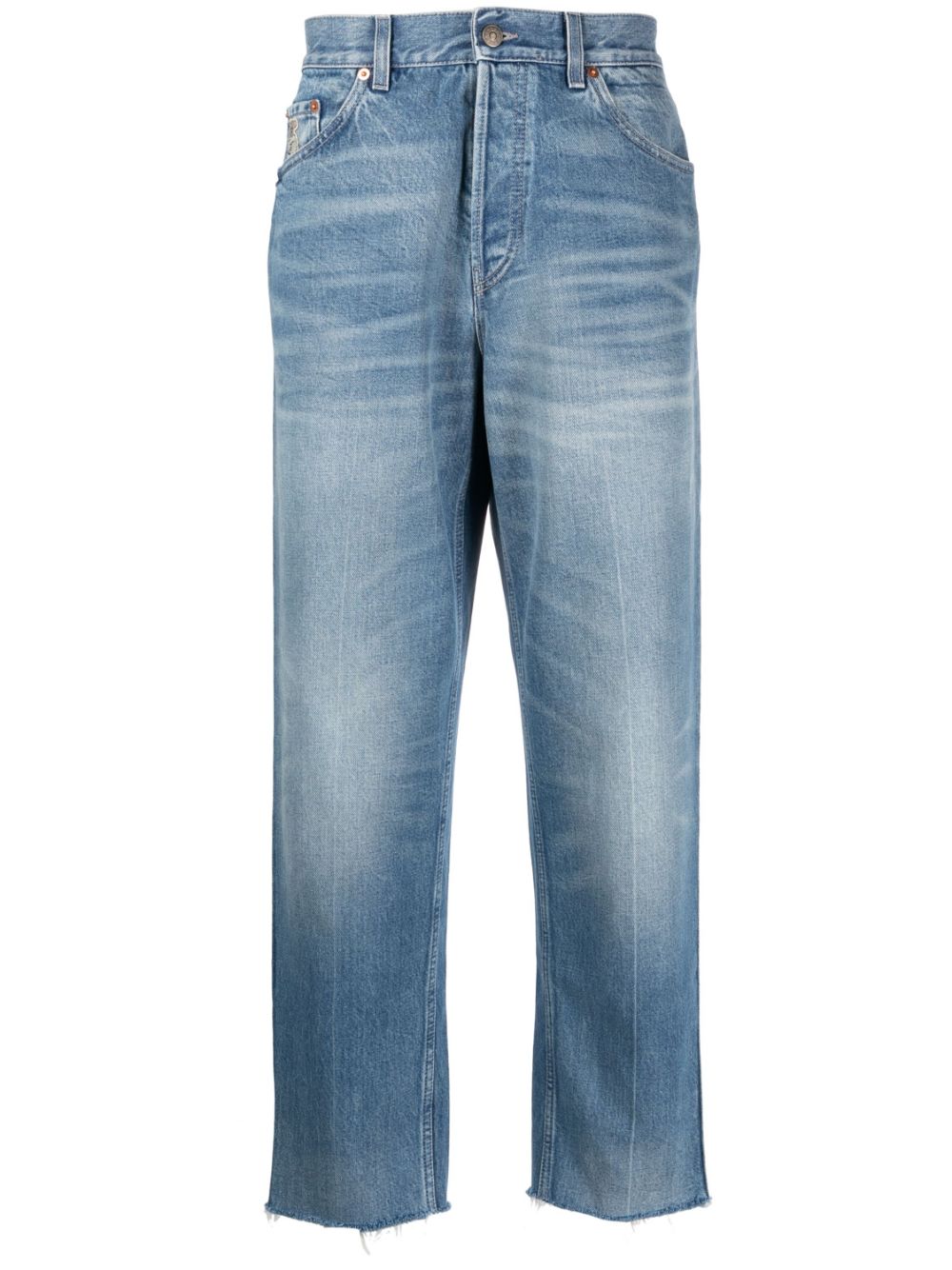 GUCCI Men's Blue Straight-Leg Denim Jeans for FW23