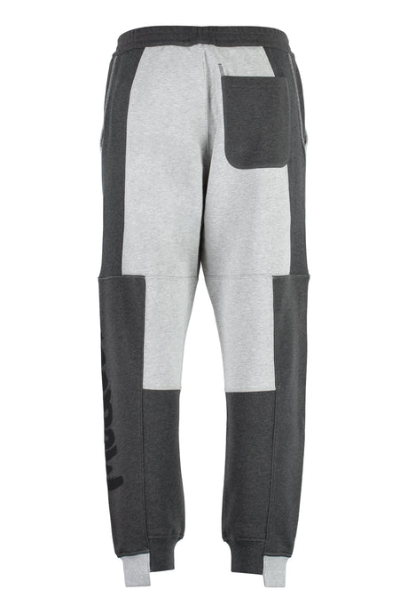 ALEXANDER MCQUEEN Men's Grey Cotton Track Pants for FW23