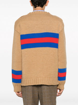 GUCCI Men's Brown Sweater for 2024 Fashion Season