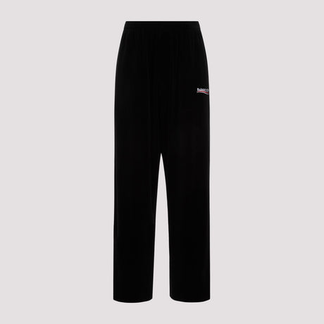 BALENCIAGA Political Campaign Chenille Joggers - Black