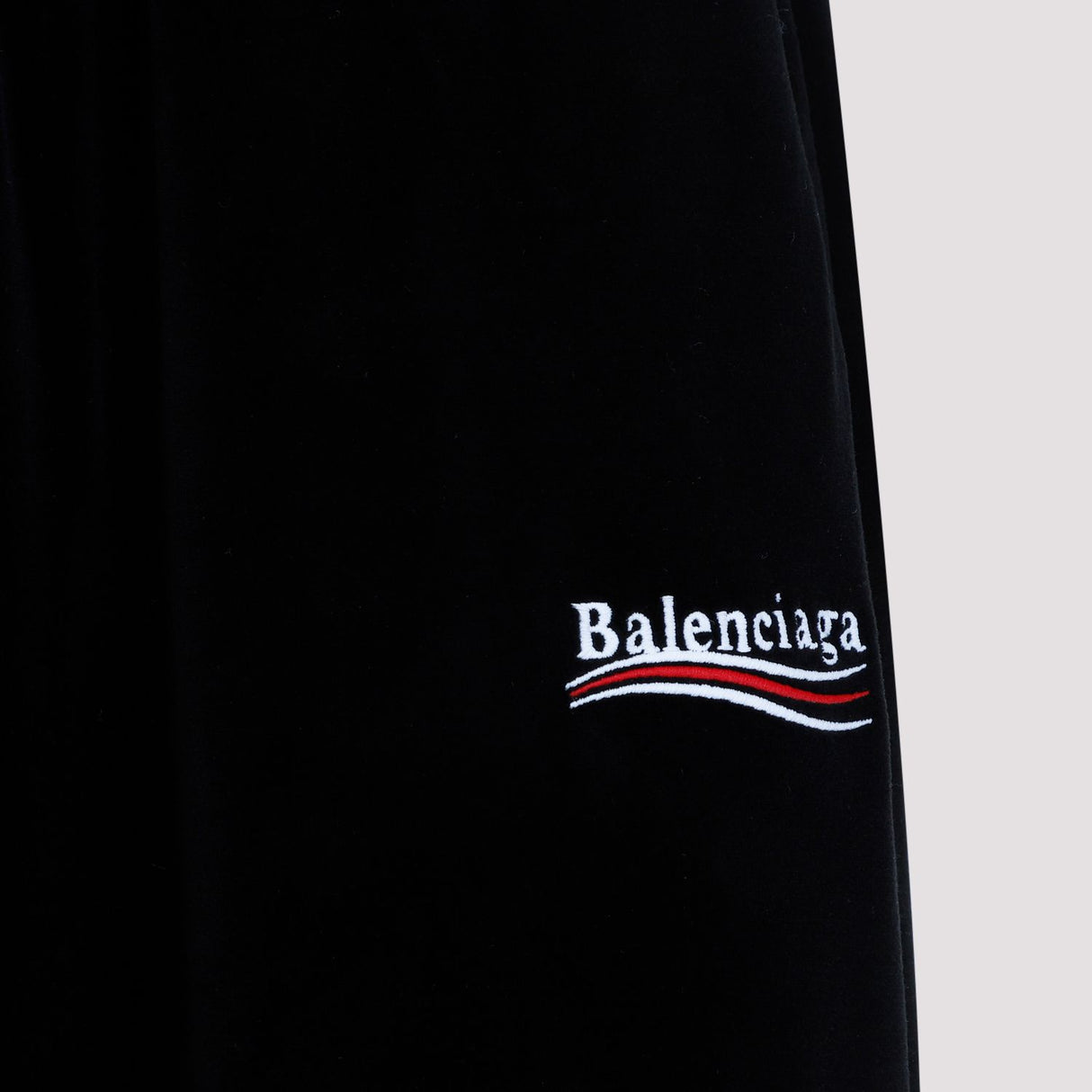 BALENCIAGA Political Campaign Chenille Joggers - Black