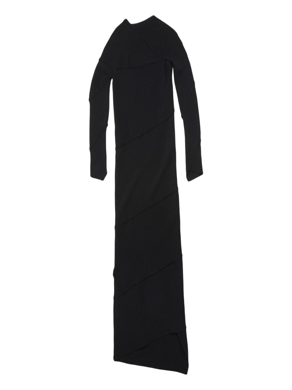 Spiral Maxi Dress màu đen cho phụ nữ - Bộ sưu tập FW23