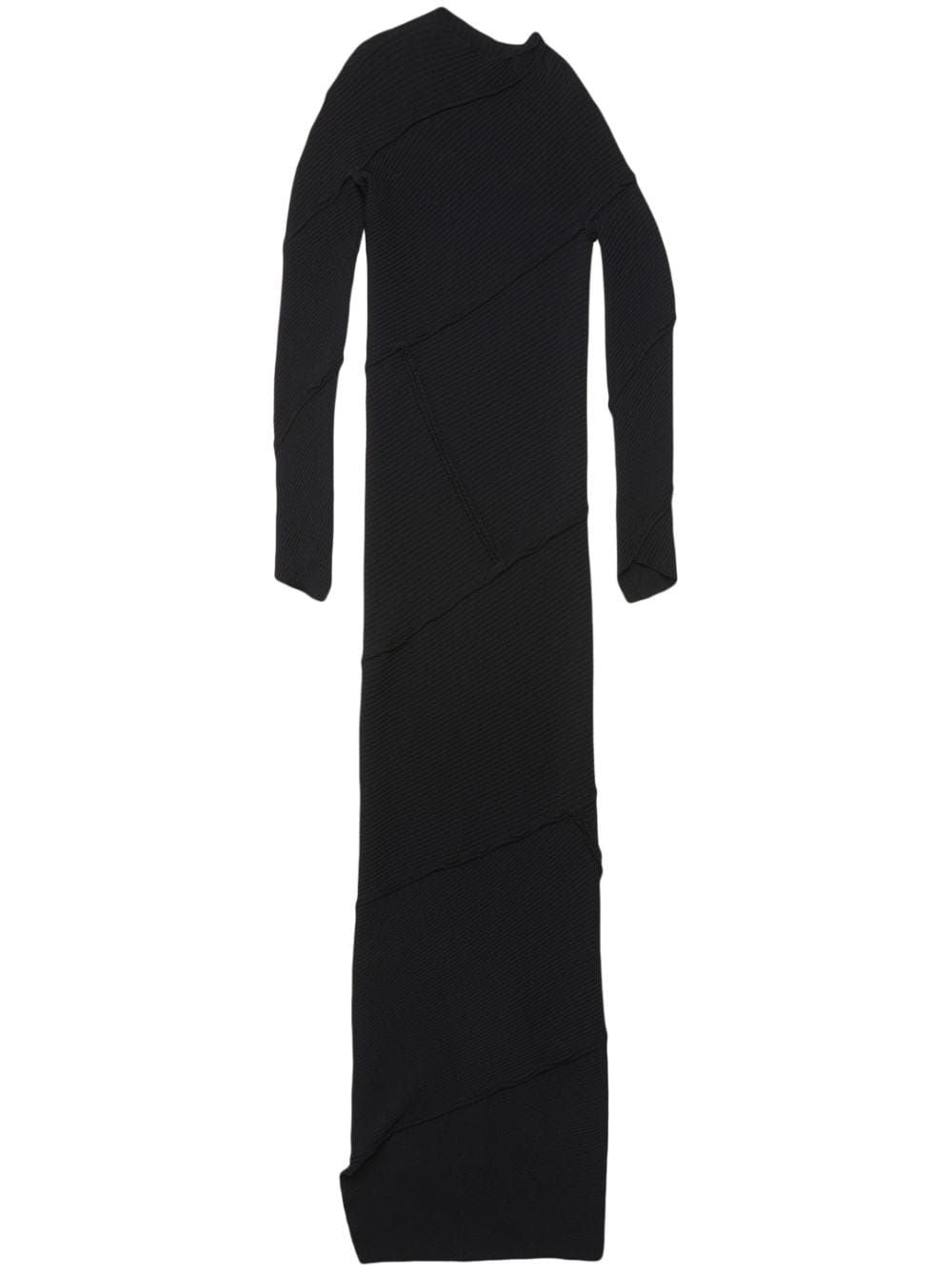 Spiral Maxi Dress màu đen cho phụ nữ - Bộ sưu tập FW23
