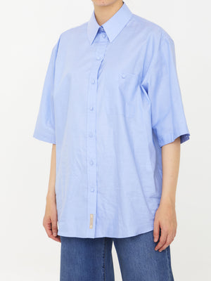 GUCCI Cotton Oxford Shirt with Detachable Sleeves for Women