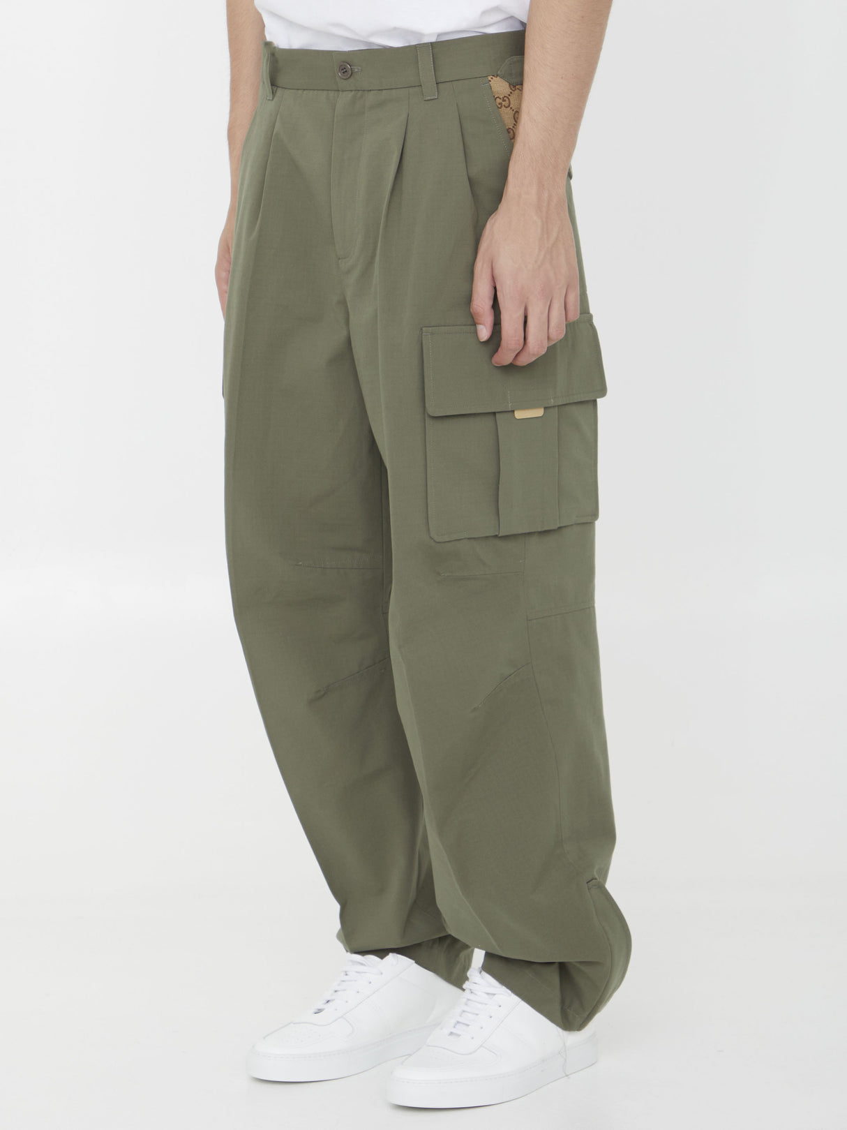 Quần Cargos Nam FW23 Cotton màu Xanh