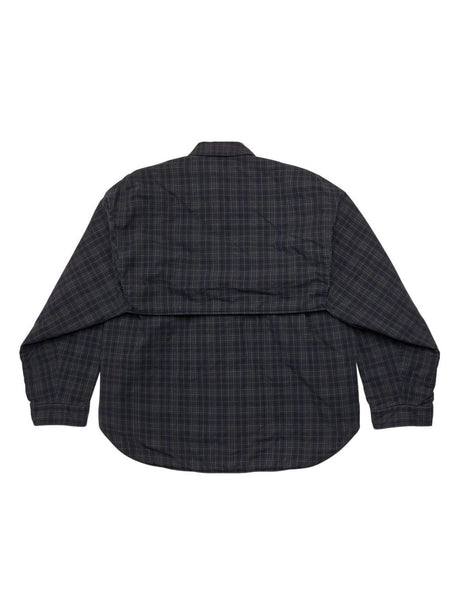 BALENCIAGA Versatile Grey Button-up Shirt for Women from 23FW Collection
