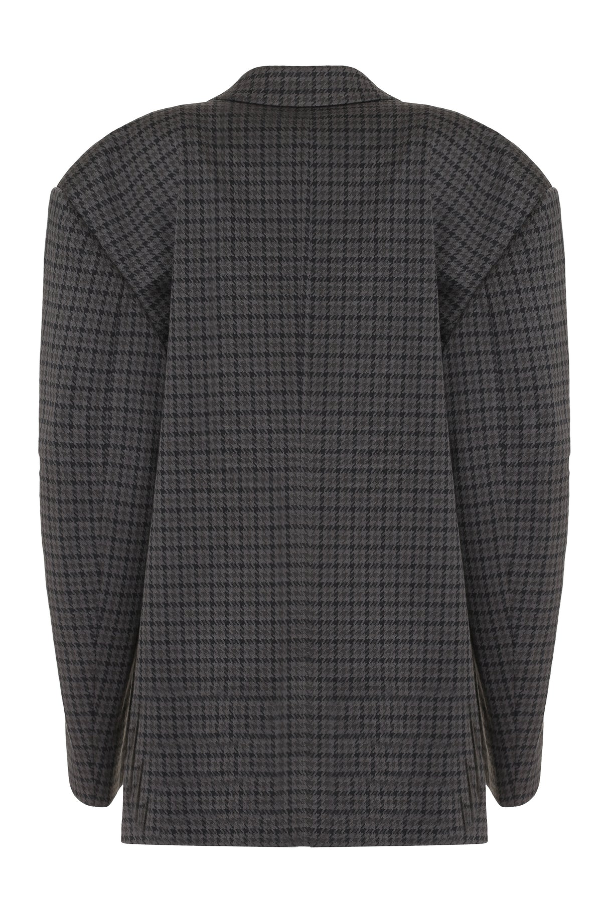 Áo khoác nữ hình chữ nhật Grey Houndstooth