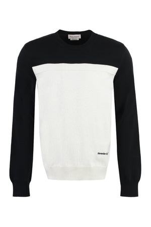 ALEXANDER MCQUEEN Men's Black Cotton Pullover for FW23