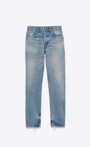 SAINT LAURENT Relaxed Straight Jeans for Men - SS24