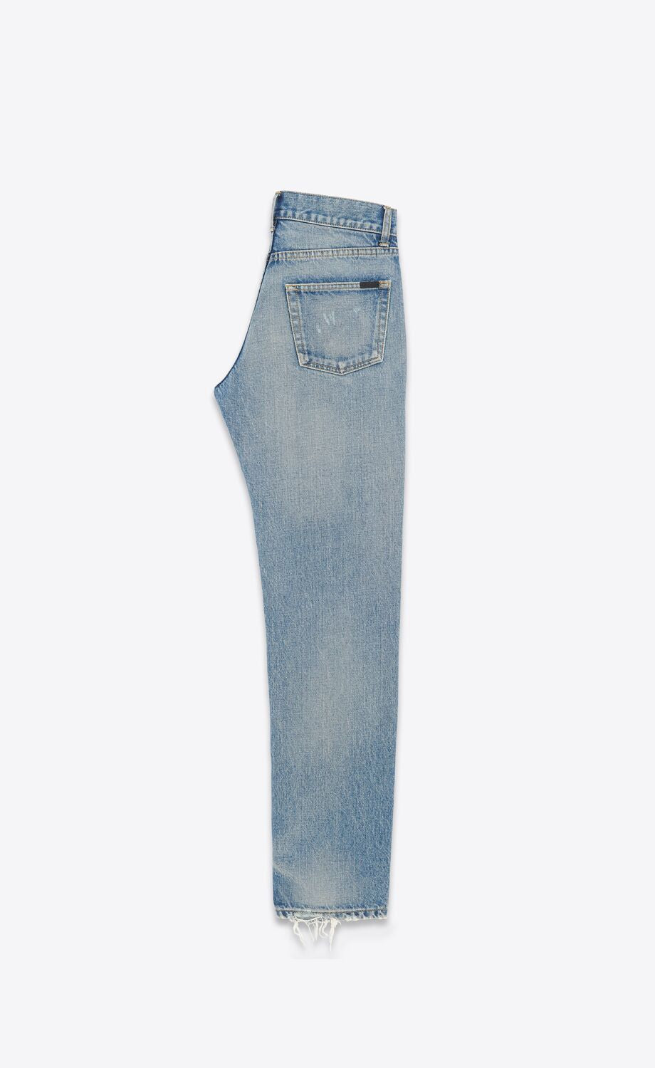 SAINT LAURENT Classic Blue Denim Straight Pants for Men - 24SS Collection