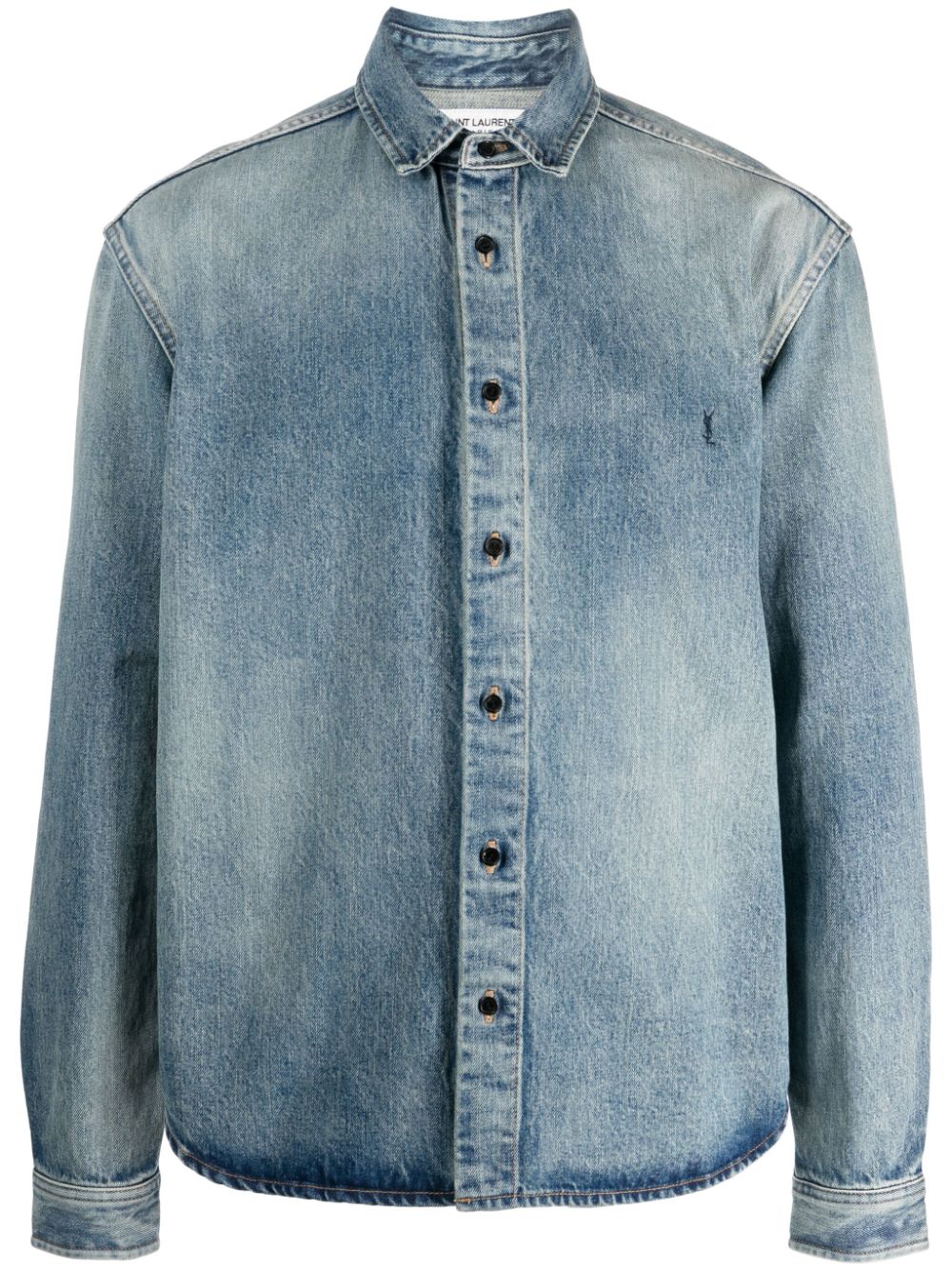 SAINT LAURENT Clear Blue Denim Classic Shirt