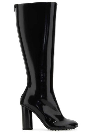 BOTTEGA VENETA Stylish Leather and Raffia Knee-High Boots for Women