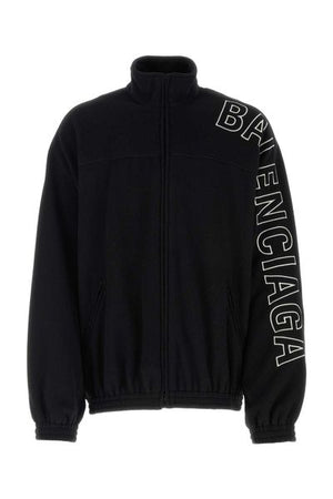 BALENCIAGA Men's Black Polyester Tracksuit Jacket for FW23