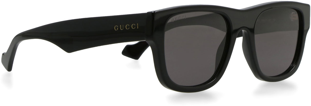 GUCCI Classic Black Acetate Sunglasses for Men - FW23 Collection