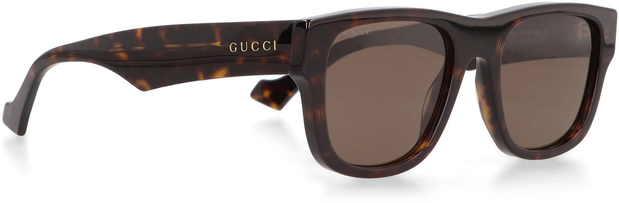 GUCCI Stylish Brown Squared Sunglasses for Men