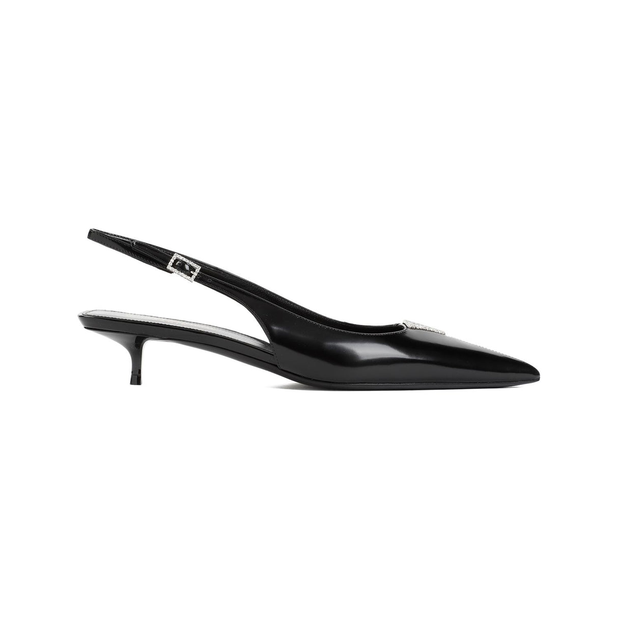 SAINT LAURENT Black Leather Pumps for Women - SS24 Collection