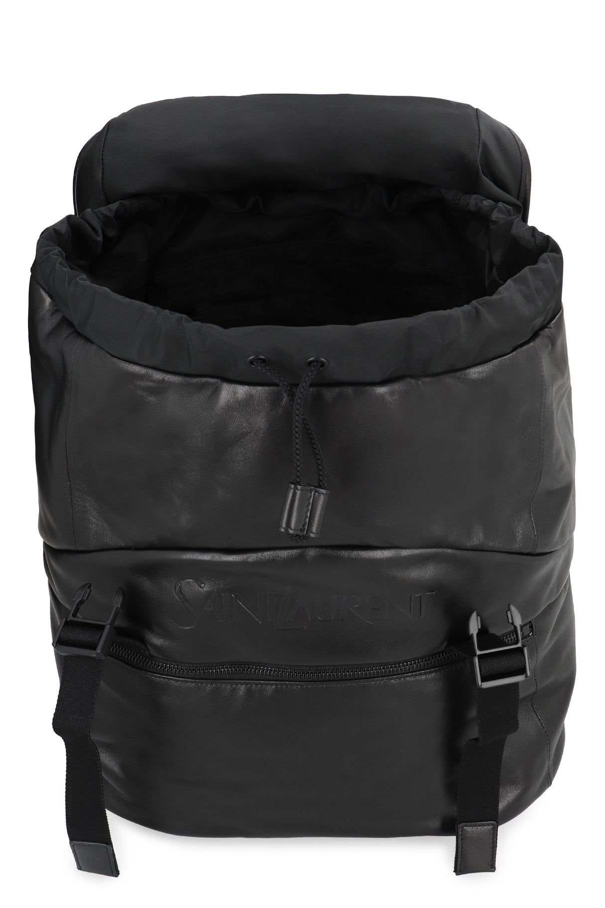 SAINT LAURENT Luxurious Leather Backpack - Black, FW23