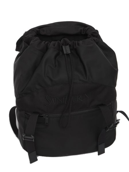 SAINT LAURENT Eco-Luxe Black Backpack 45x44x24cm