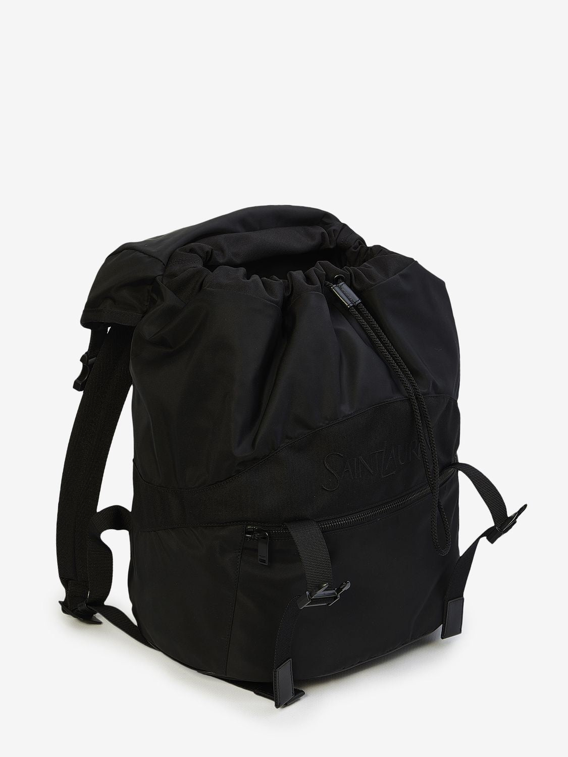 SAINT LAURENT Eco-Luxe Black Backpack 45x44x24cm