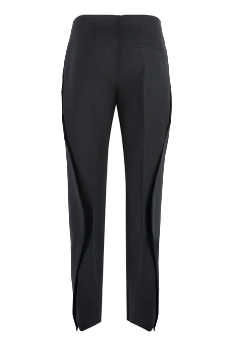 BOTTEGA VENETA Black Wool Pants for Women - FW23 Collection