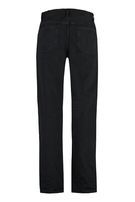 Quần Jean Straight-Leg 5 túi màu đen cho Nam FW23