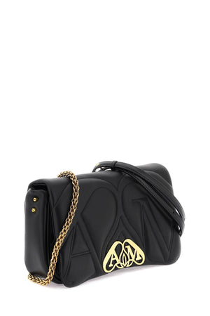 ALEXANDER MCQUEEN Chic Black Quilted Leather Mini Shoulder Bag with Gold-Tone Chain