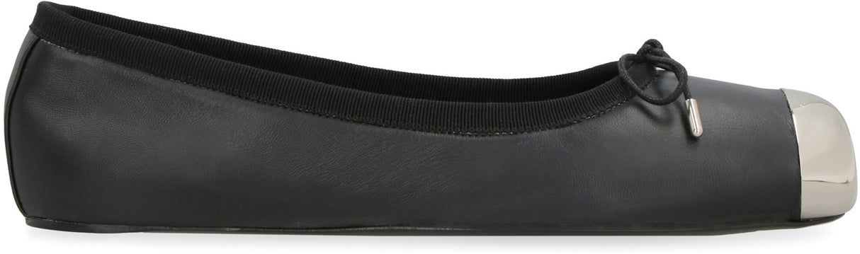 ALEXANDER MCQUEEN Stylish Black Ballet Flats for Women - FW23 Collection