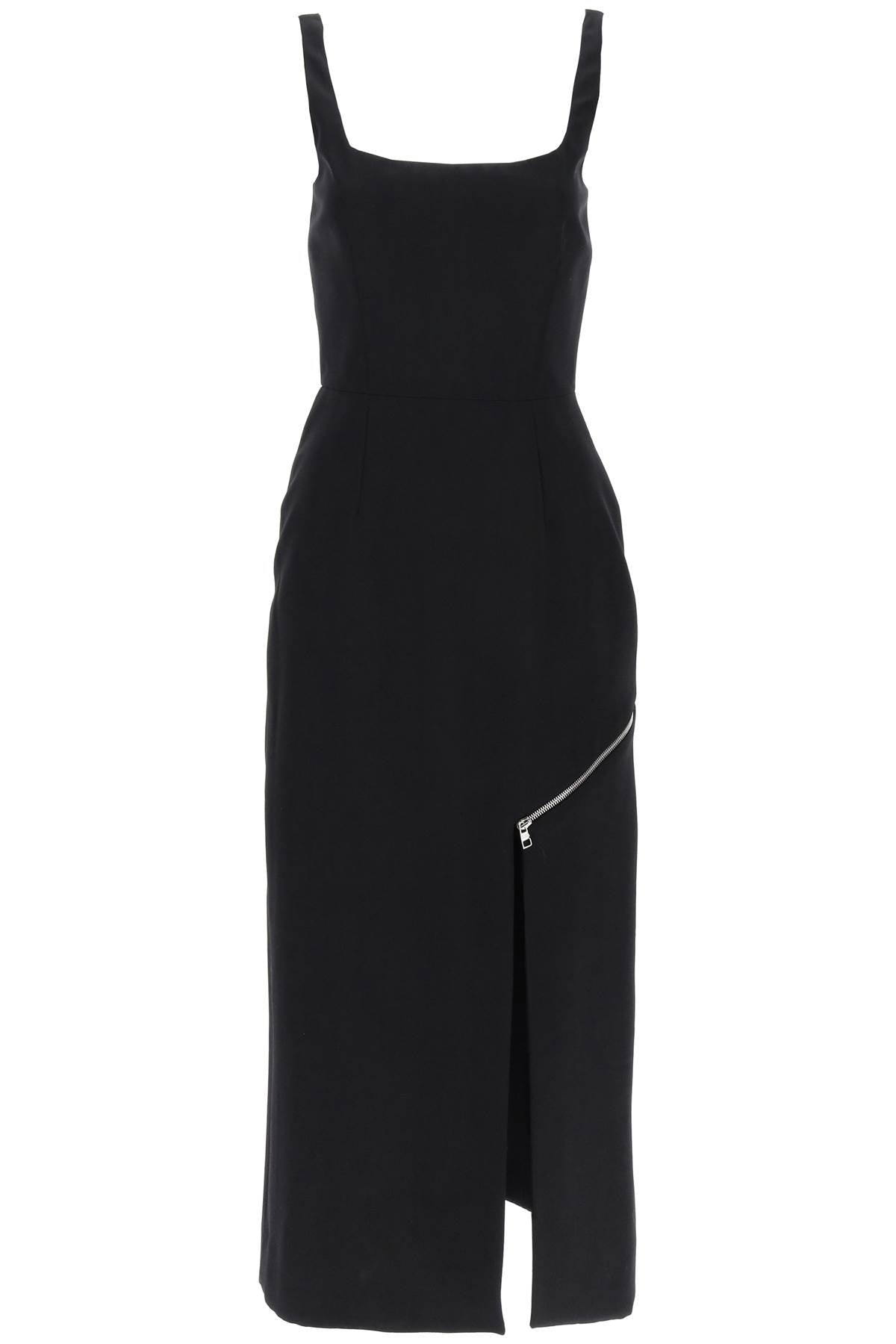 ALEXANDER MCQUEEN Sophisticated Convertible Panel Sheath Dress in Black - FW23