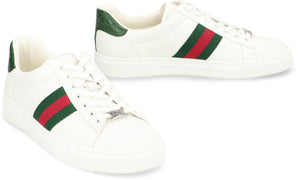 GUCCI Stylish and Chic White Leather Low-Top Sneakers for Women