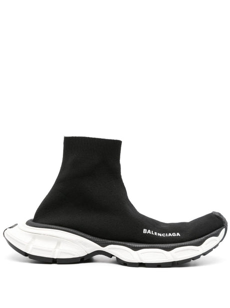 BALENCIAGA 3XL Black Recycled Mesh Sock Sneakers for Women