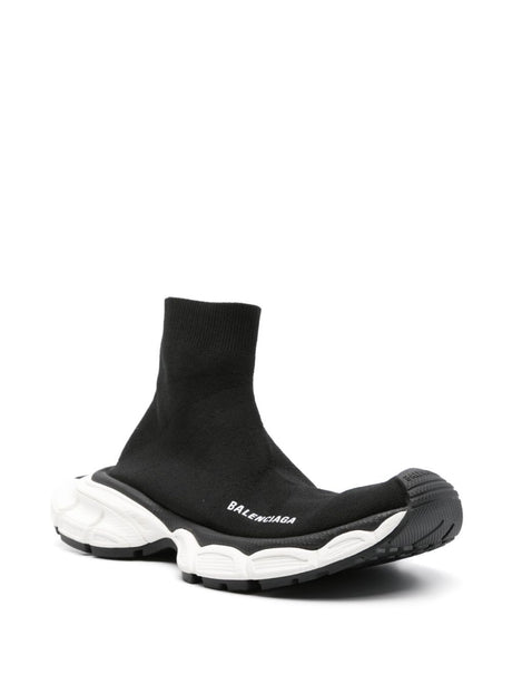 BALENCIAGA 3XL Black Recycled Mesh Sock Sneakers for Women