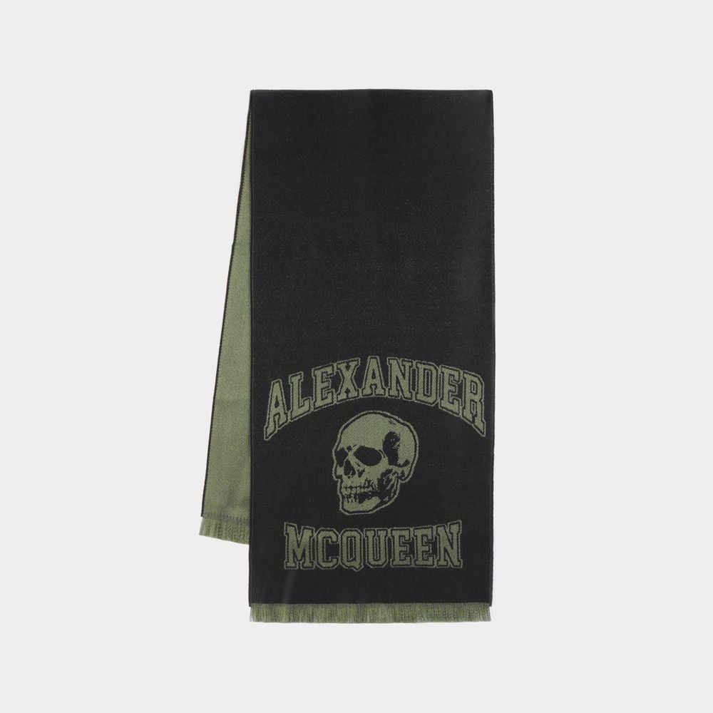 ALEXANDER MCQUEEN Varsity Skull Logo Scarf