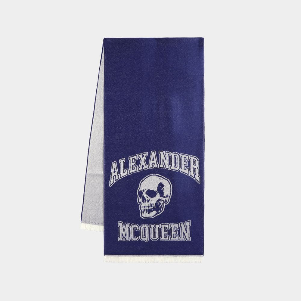 ALEXANDER MCQUEEN Varsity Skull Logo Scarf