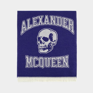 ALEXANDER MCQUEEN Varsity Skull Logo Scarf