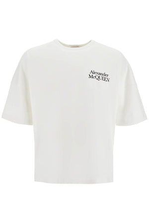 ALEXANDER MCQUEEN Oversized Logo T-Shirt - Large Fit