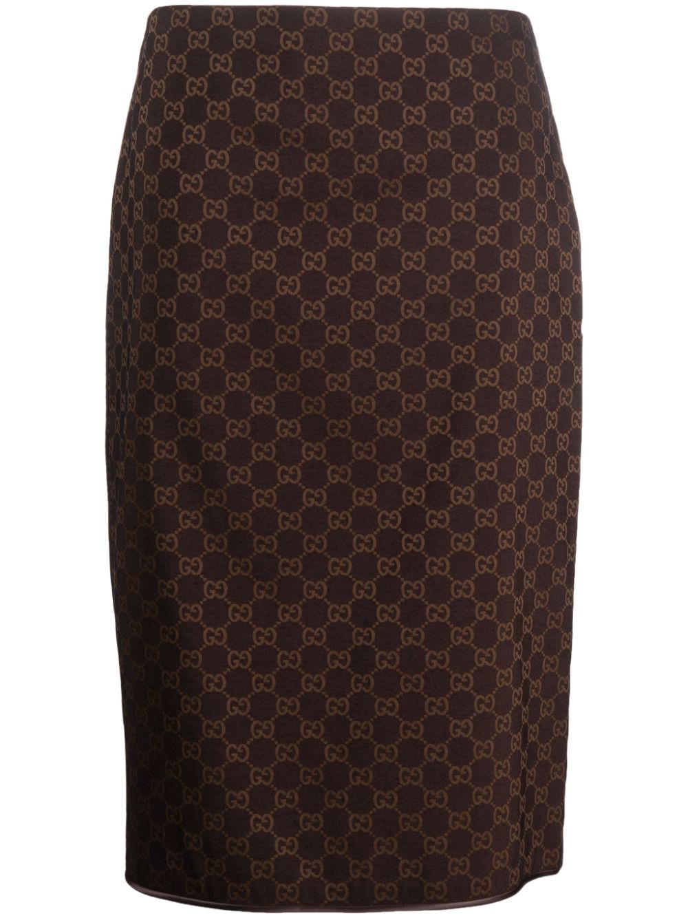 GUCCI Luxurious 24SS Mini Skirt for Women in Rich Brown Color