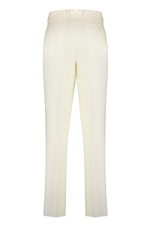 ZEGNA Luxury Ivory Wool Trousers