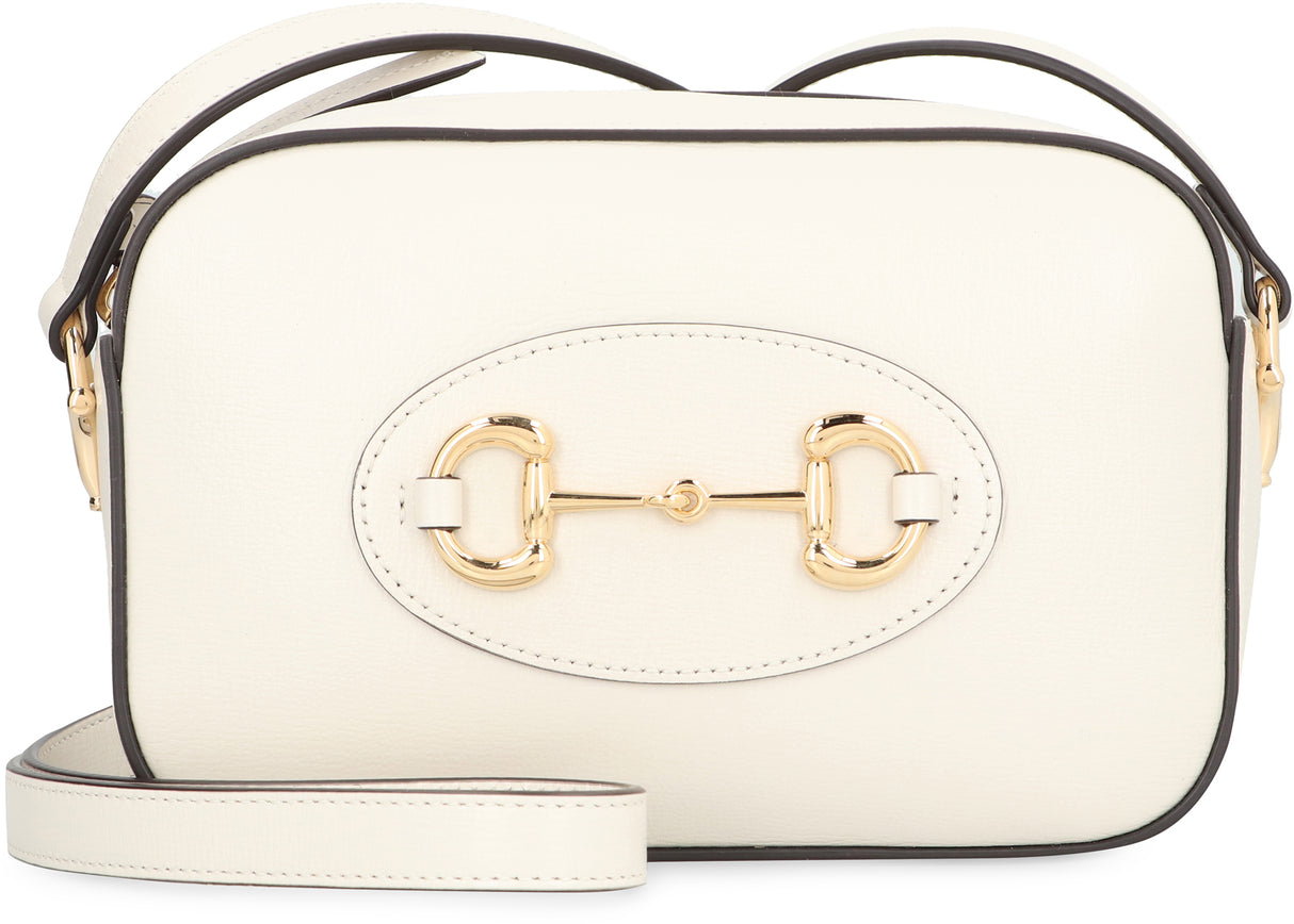 Túi xách túi xách Gucci Horsebit 1955 nhỏ màu trắng bằng da