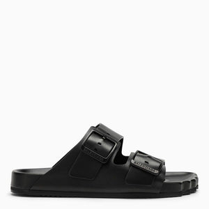 BALENCIAGA Black Leather Sunday Sandal for Women